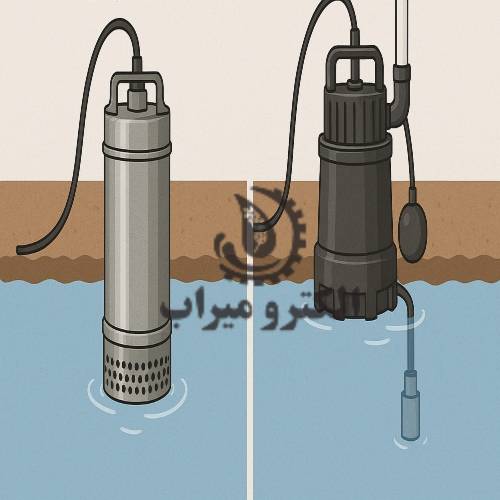 فرق بین پمپ شناور و کف کش 